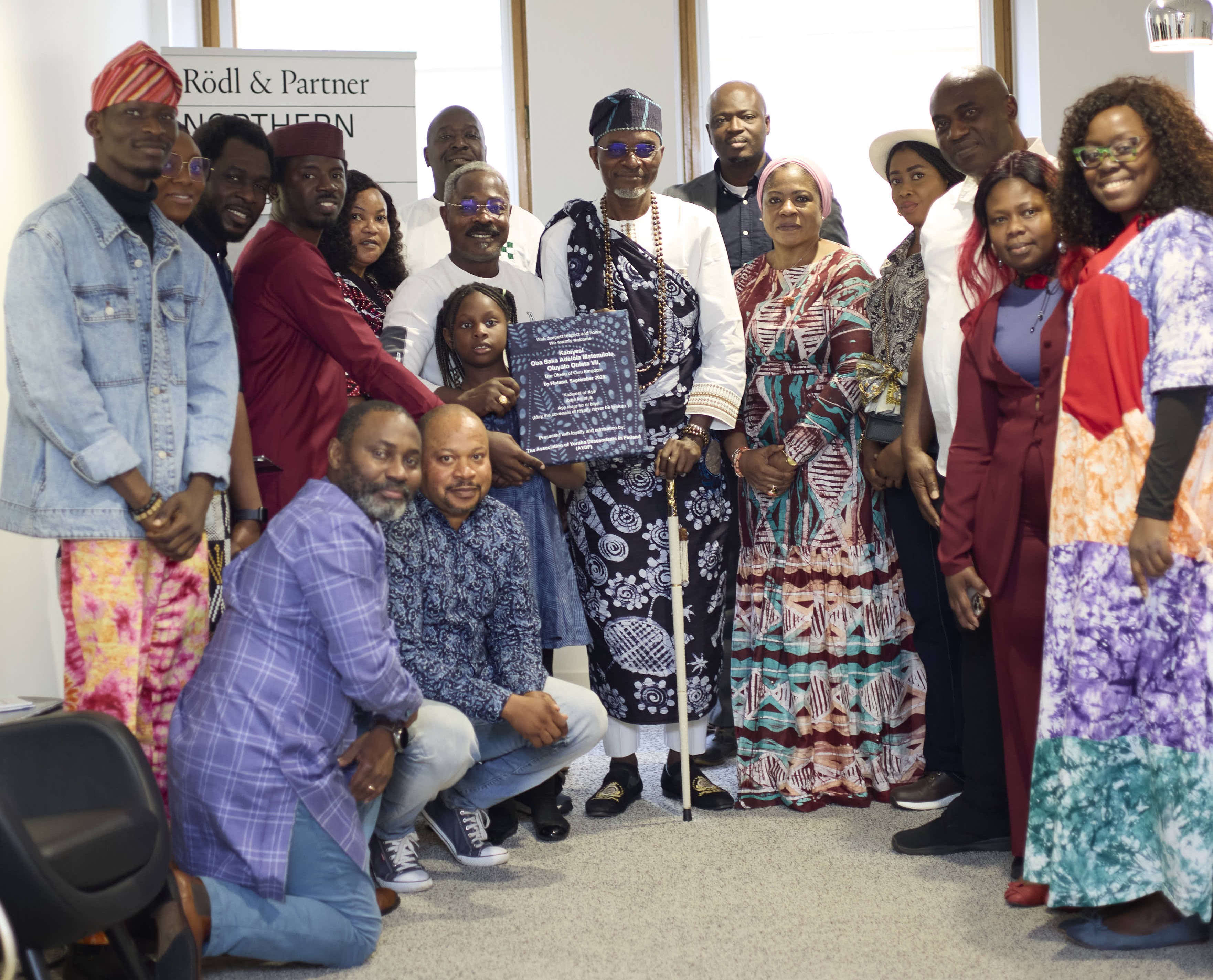 Historic Visit of Kabiyesi, the Olowu of Owu Kingdom, to Finland