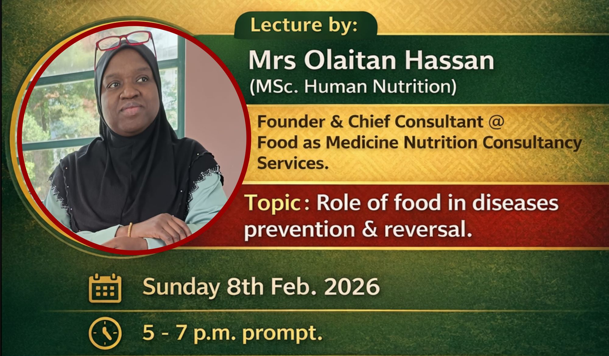 AYDF Nutrition and Health Seminar: The Role of Food in Disease Prevention and Reversal